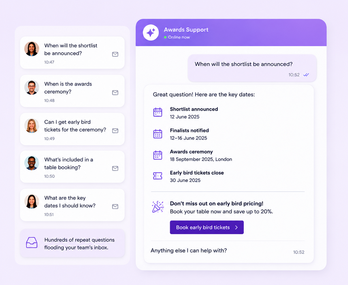 Free your team from repetitive admin